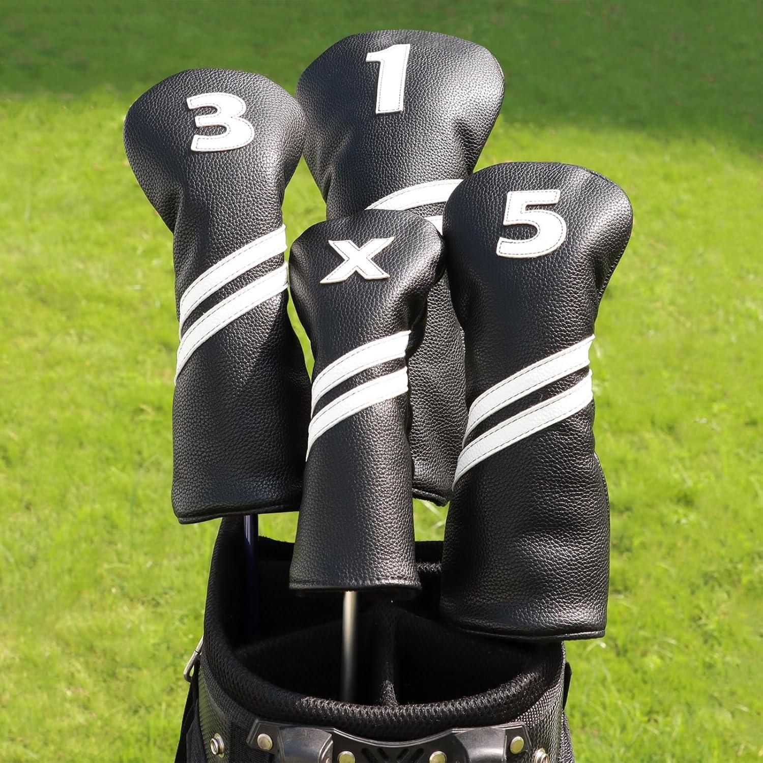Cubiertas de Palos de Golf Frimon 4PCS Negro Caricatura