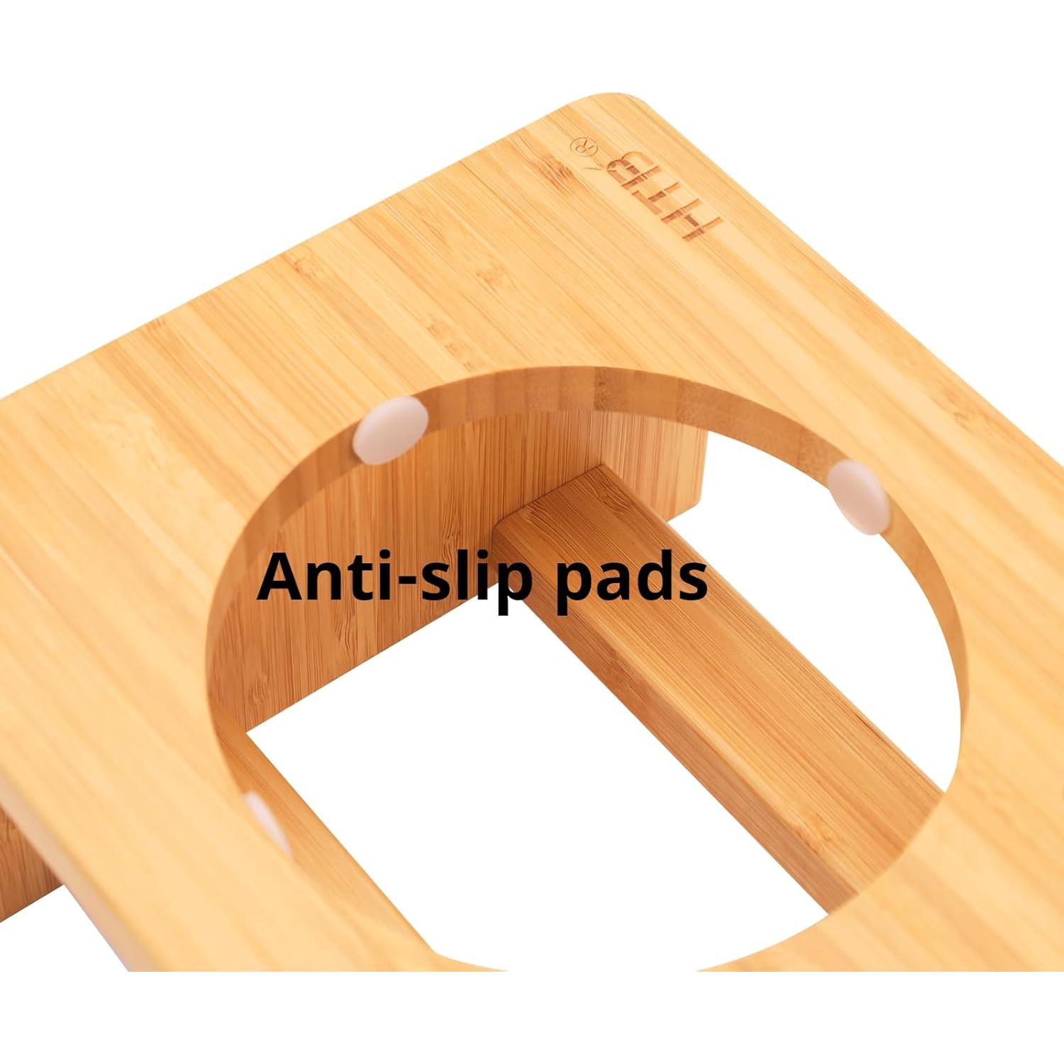 Soporte Elevado para Perros WYHTB con 2 Cuencos de Acero Inoxidable