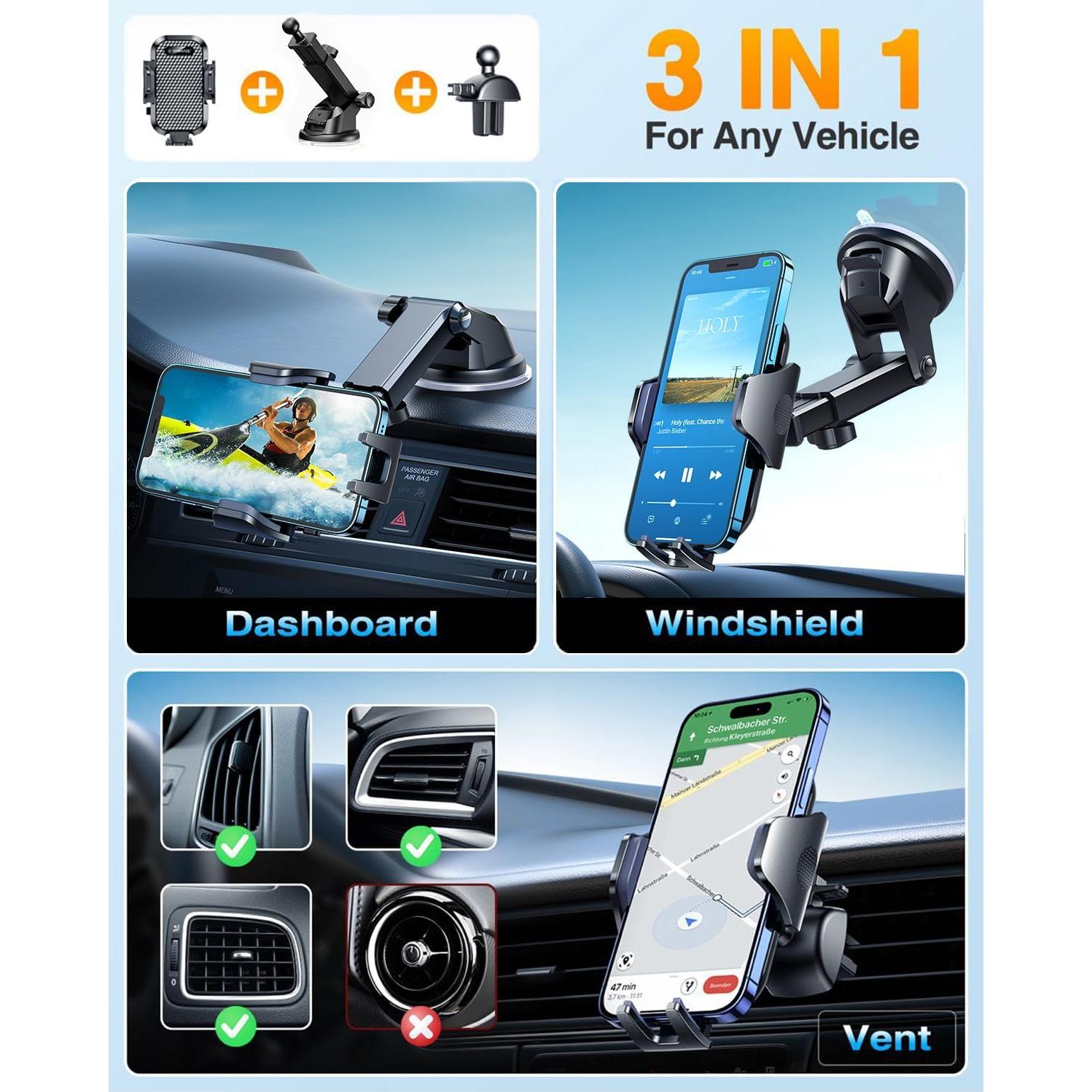 Soporte para Teléfono de Coche VANMASS 2025 Grado Militar