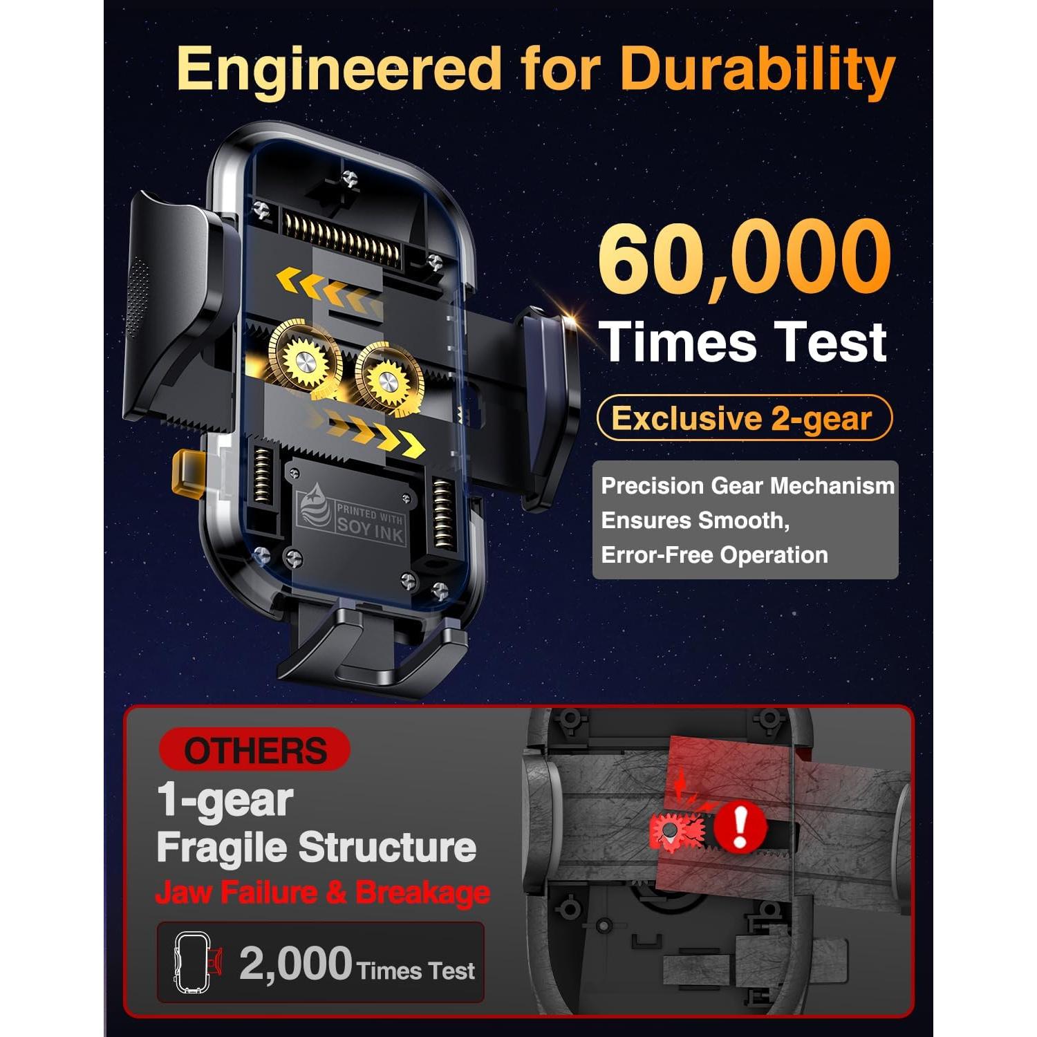 Soporte para Teléfono de Coche VANMASS 2025 Grado Militar
