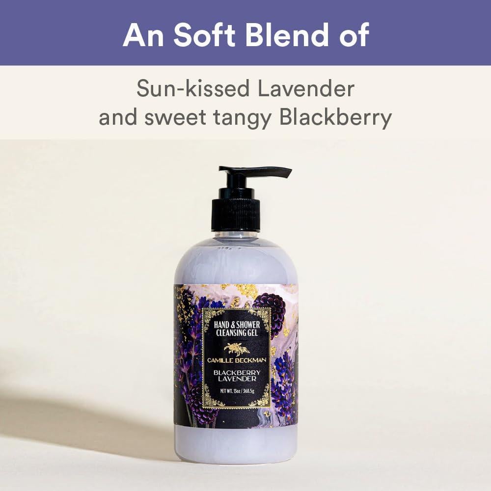 Gel de limpieza para manos y cuerpo Camille Beckman 368g Lavanda de mora