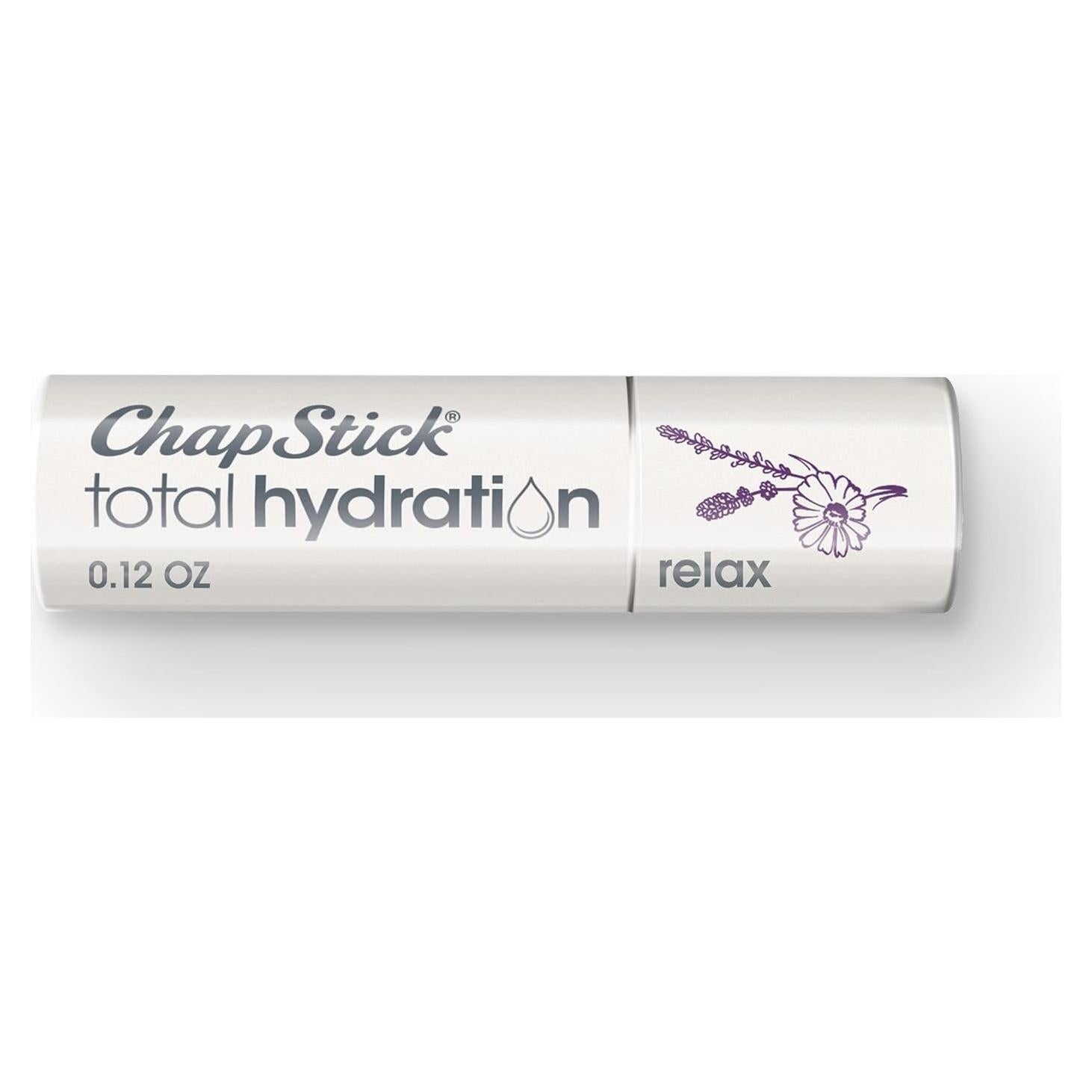 Bálsamo Labial ChapStick Hidratación Total Manzanilla + Lavanda 3.4g