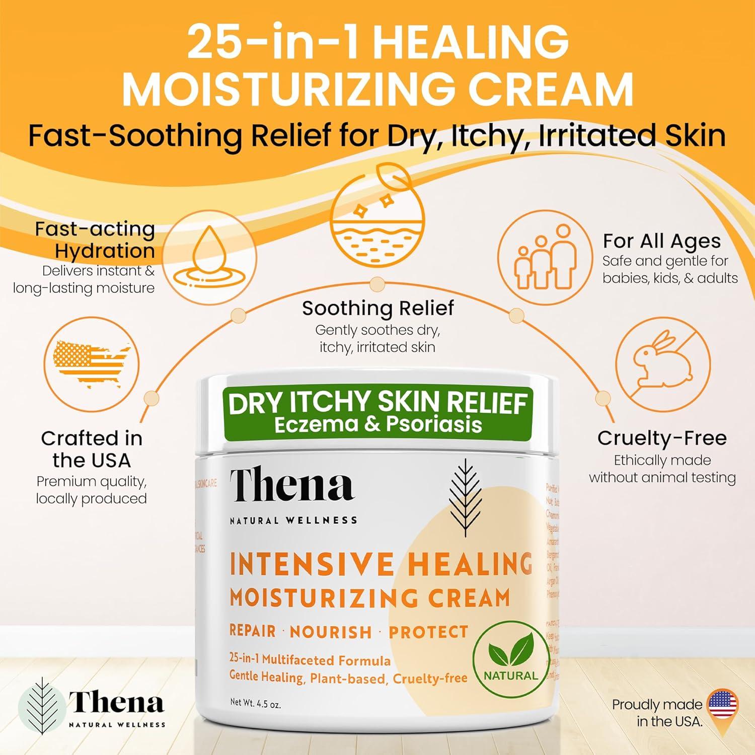 Crema Hidratante Sanadora Thena 133.5 ml para Piel Seca