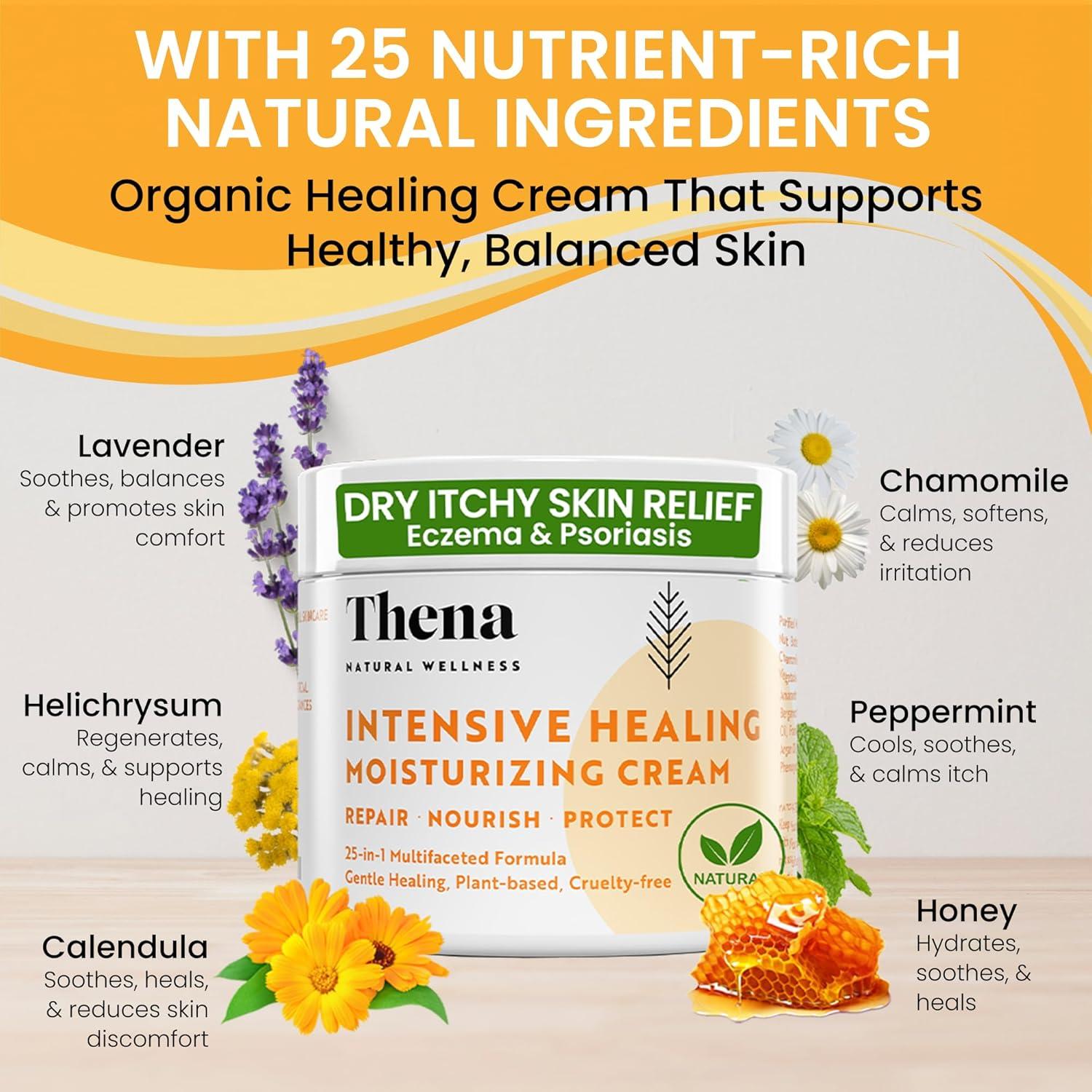 Crema Hidratante Sanadora Thena 133.5 ml para Piel Seca