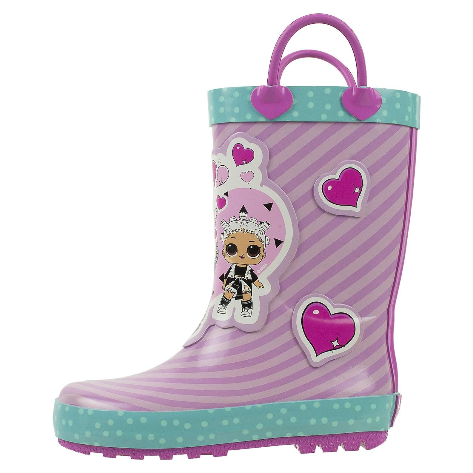 Botas de Lluvia L.O.L. Surprise! Niñas 100% Caucho Talla 9-10