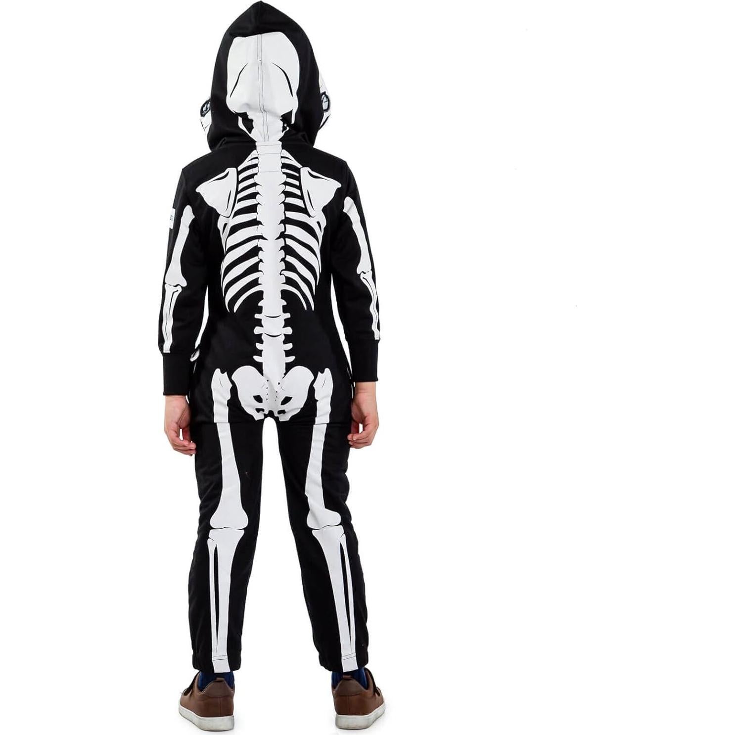 Disfraz de Esqueleto Tipsy Elves para Niños Mediano