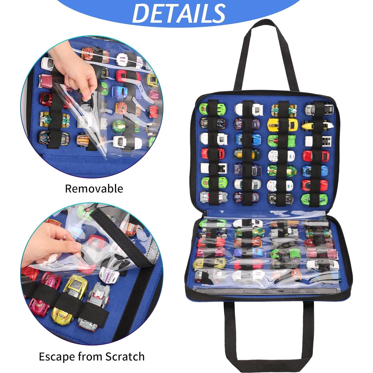 Organizador de Coches de Juguete JOYMOMO 52 Compartimentos Azul