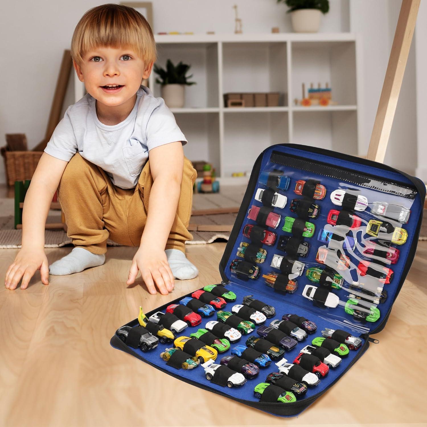 Organizador de Coches de Juguete JOYMOMO 52 Compartimentos Azul