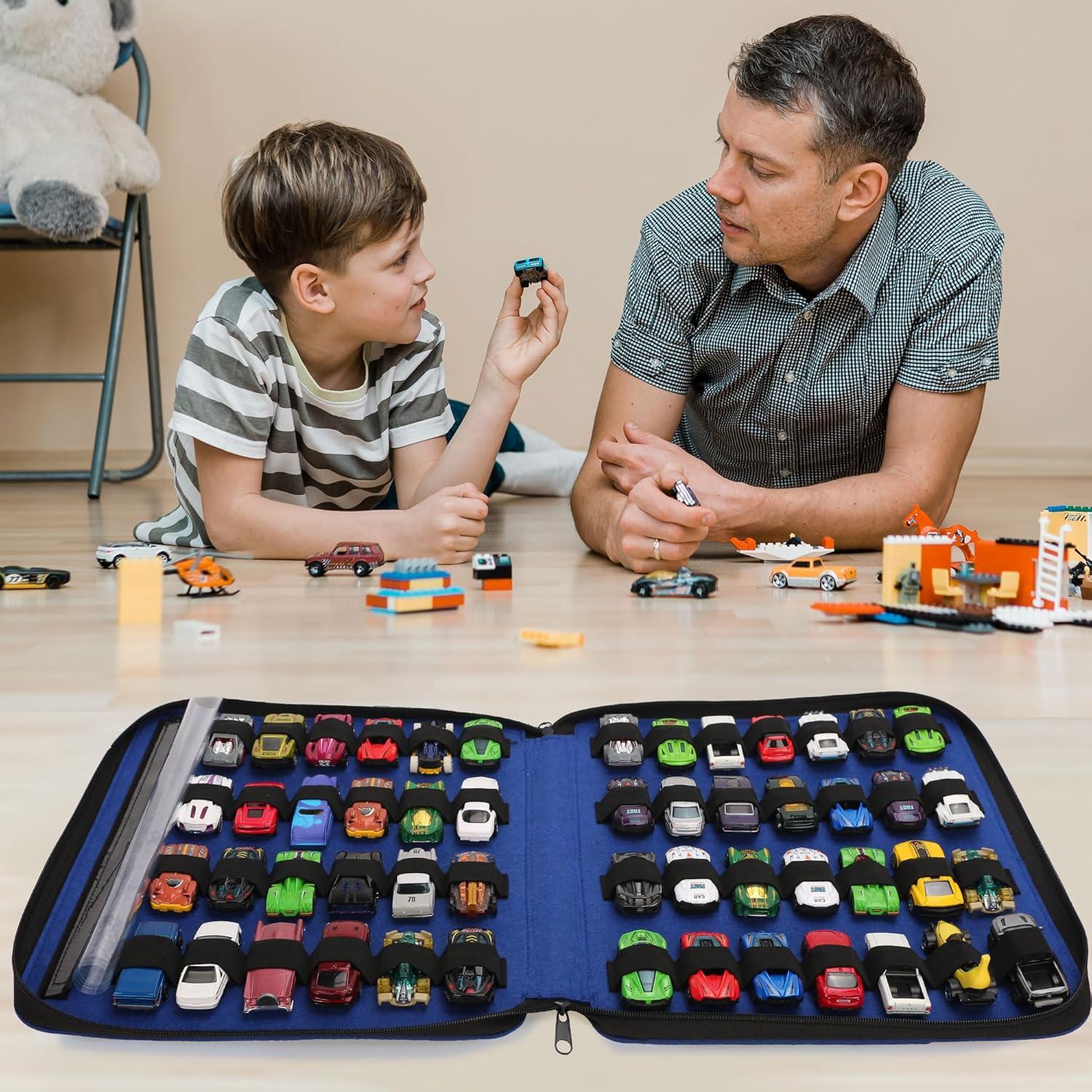 Organizador de Coches de Juguete JOYMOMO 52 Compartimentos Azul