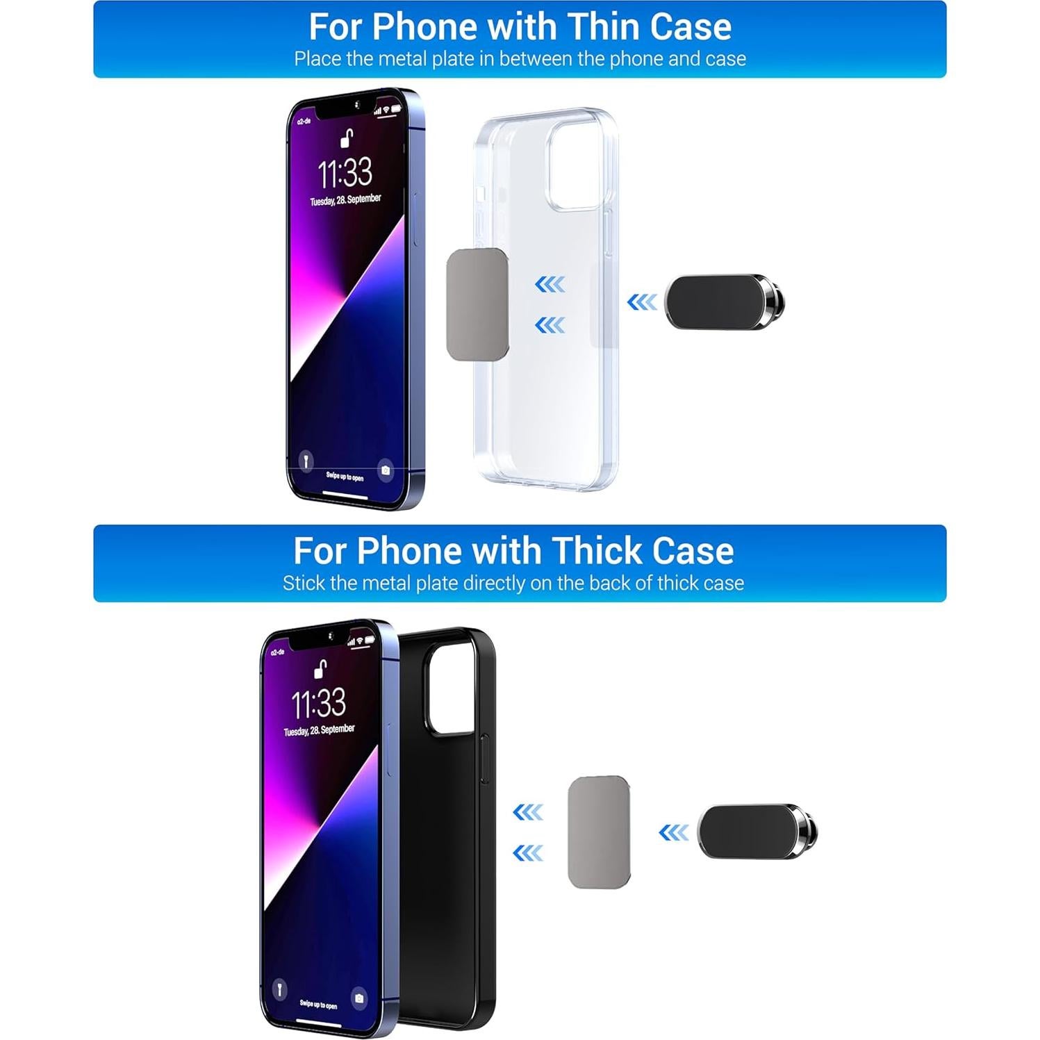 Soporte Magnético para Teléfono en Auto TT&C - 2 Piezas