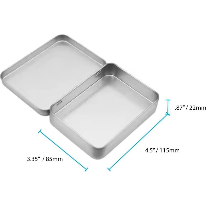 Kit de Primeros Auxilios Genérico en Lata Metálica 10 PCS