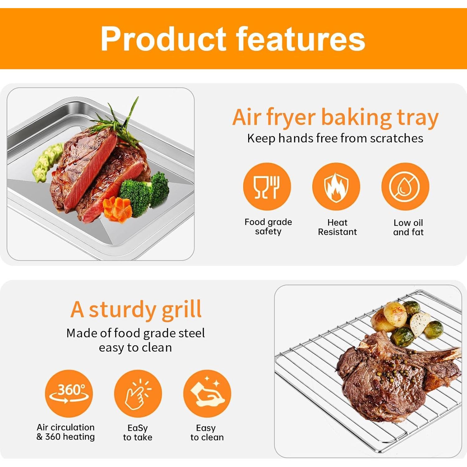 Juego de Repuesto para Freidora de Aire Breville BOV845BSS 35.56x29.46cm