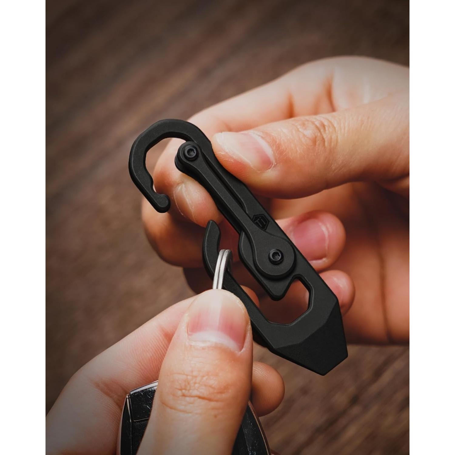 Multiherramienta de Llavero KeyUnity Titanio 3 en 1 KU04BK