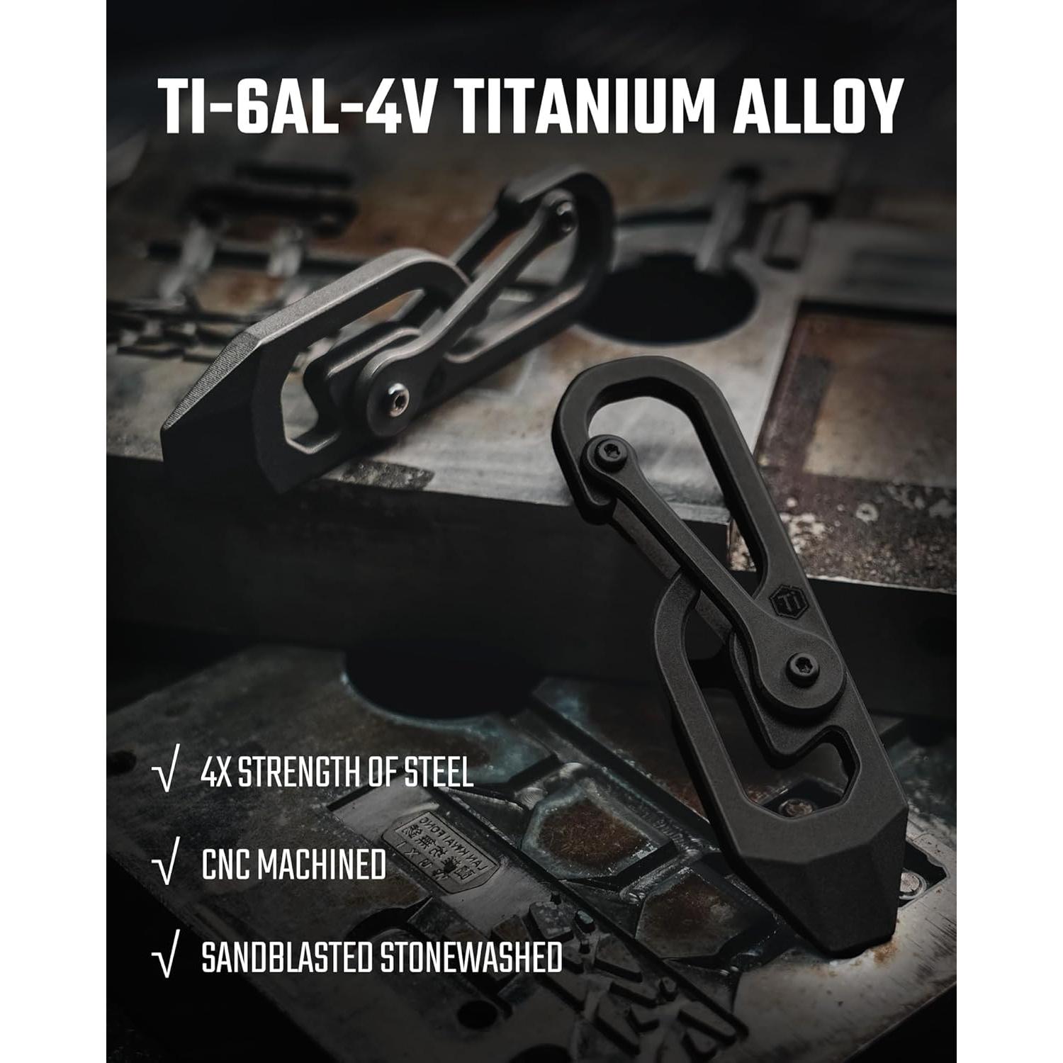 Multiherramienta de Llavero KeyUnity Titanio 3 en 1 KU04BK