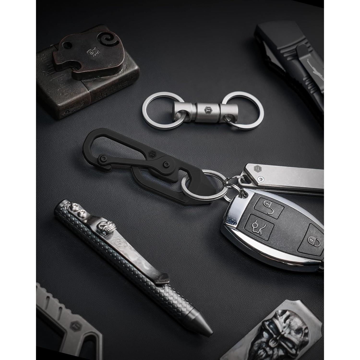 Multiherramienta de Llavero KeyUnity Titanio 3 en 1 KU04BK