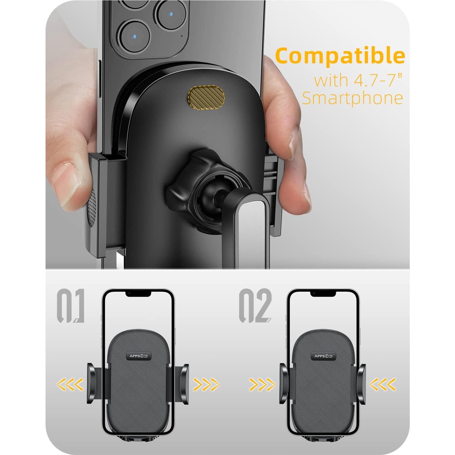 Soporte para Teléfono Wiiki-Tech L3HB-HBFT Ajustable Negro