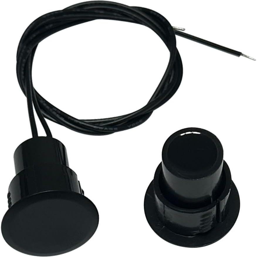 5 Juegos de Contactos Magnéticos NC DSYBJR para Puertas - Negro