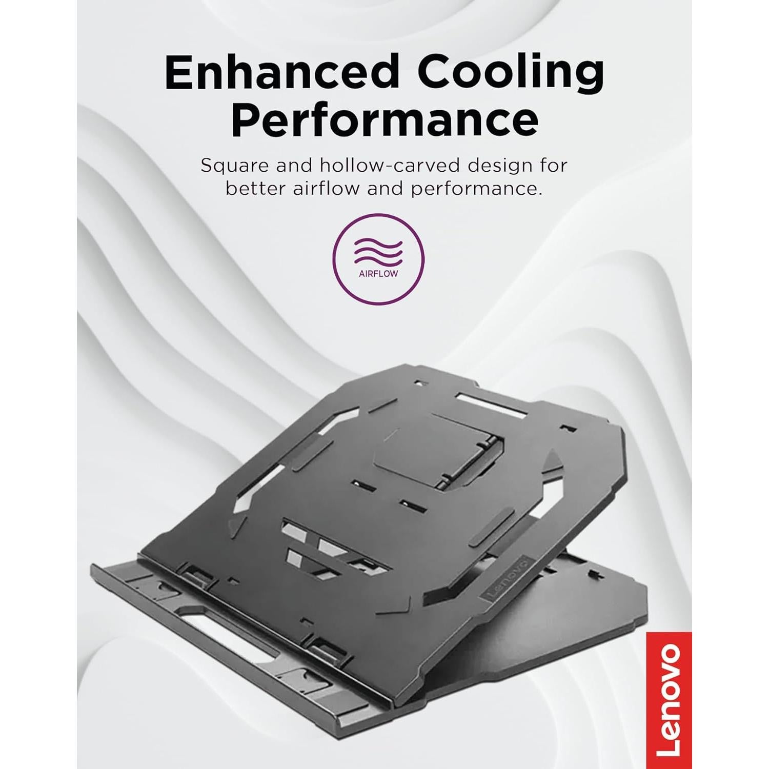 Soporte para Laptop 2-en-1 Lenovo - Ajustable y Ergonómico