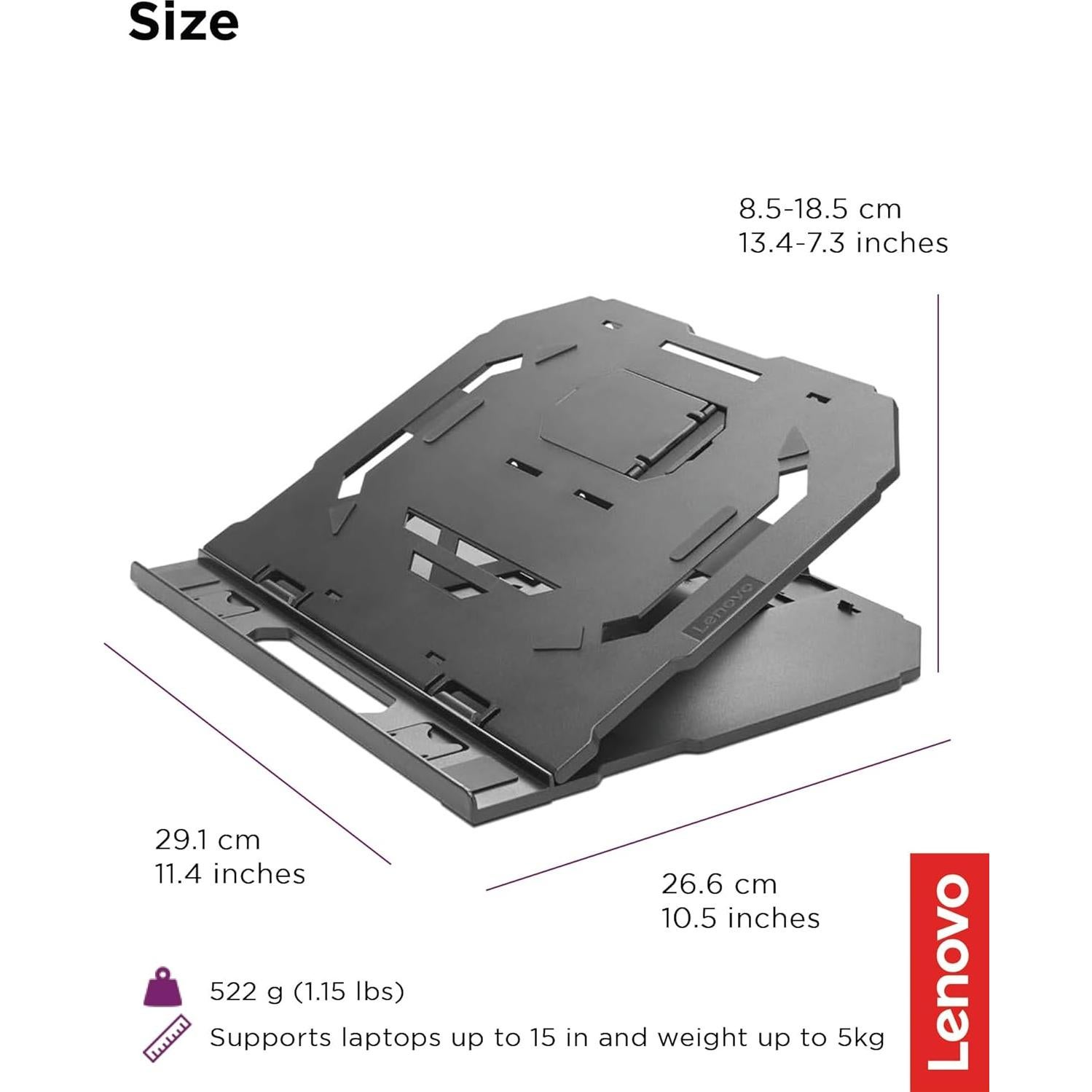 Soporte para Laptop 2-en-1 Lenovo - Ajustable y Ergonómico