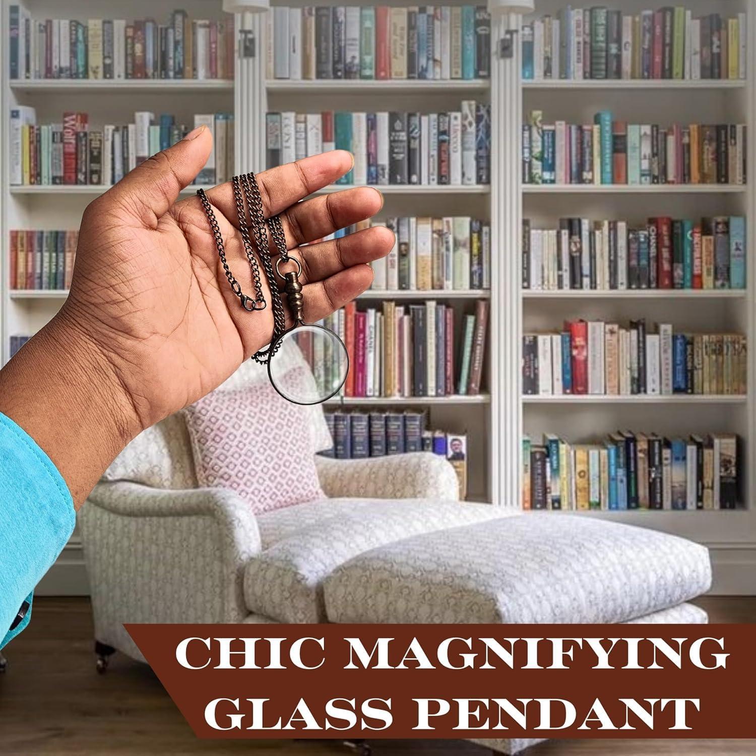 Lupa de Mano NARRY CRAFT 3X con Mango de Madera