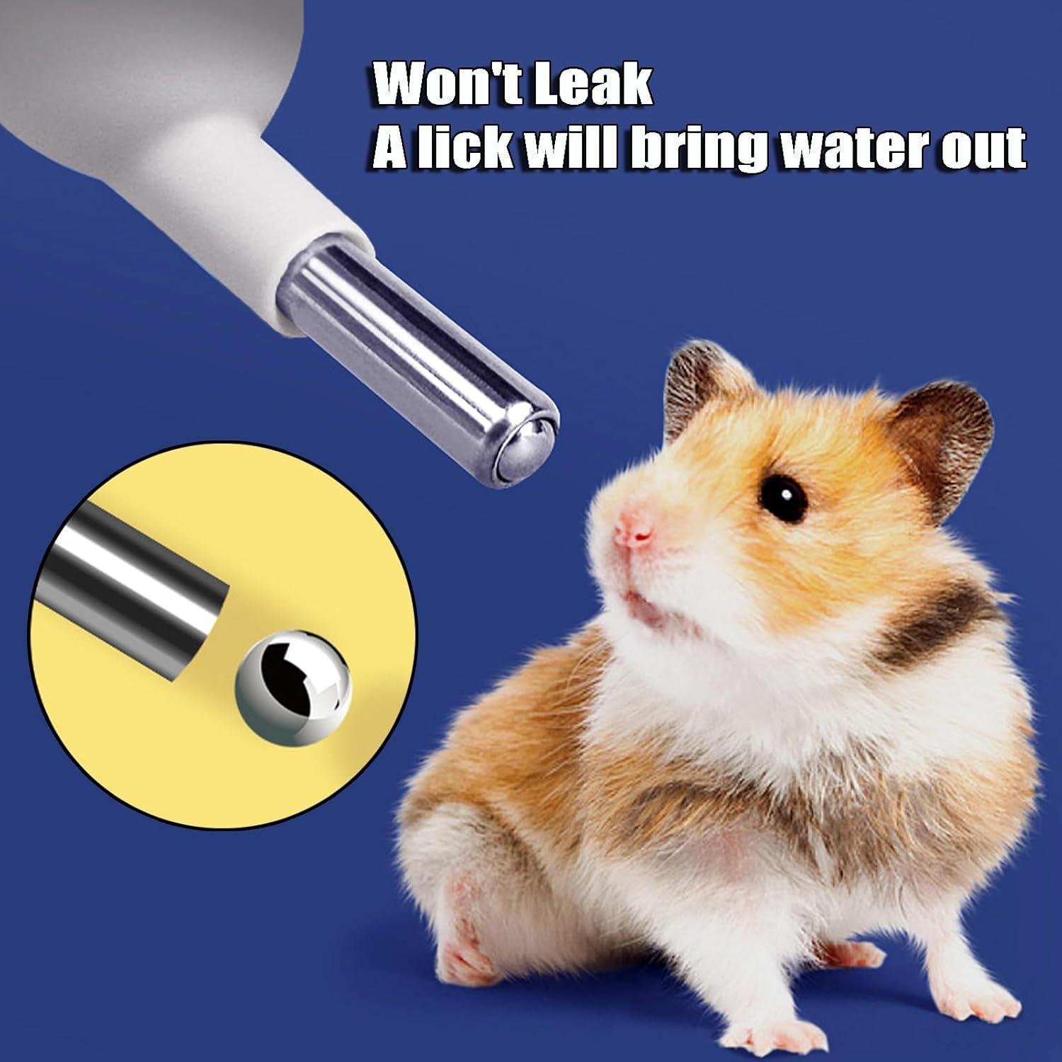 Botella de Agua Sin Goteo GKYZBB 125ml para Hámsters y Cobayas