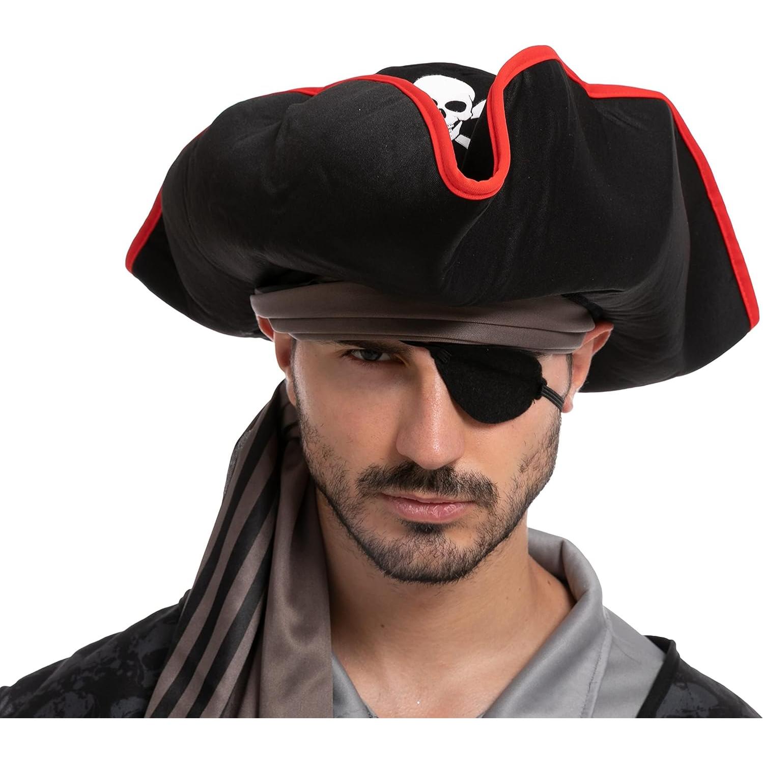 Disfraz de Pirata para Hombre Spooktacular XL Gris