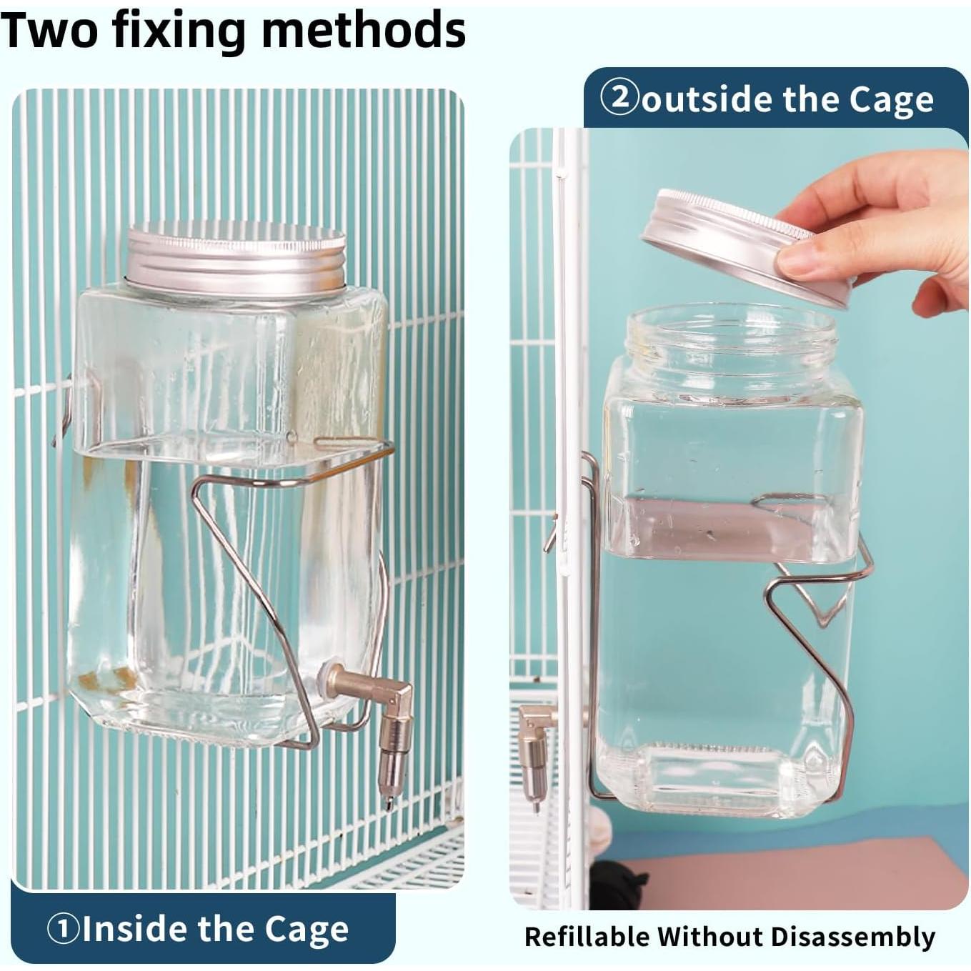 Botella de Agua Dispensador 739 ml HardcorePet para Mascotas