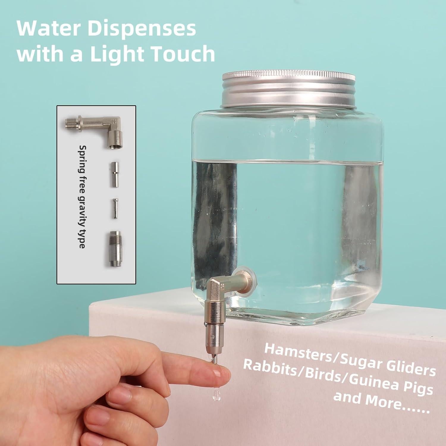 Botella de Agua Dispensador 739 ml HardcorePet para Mascotas