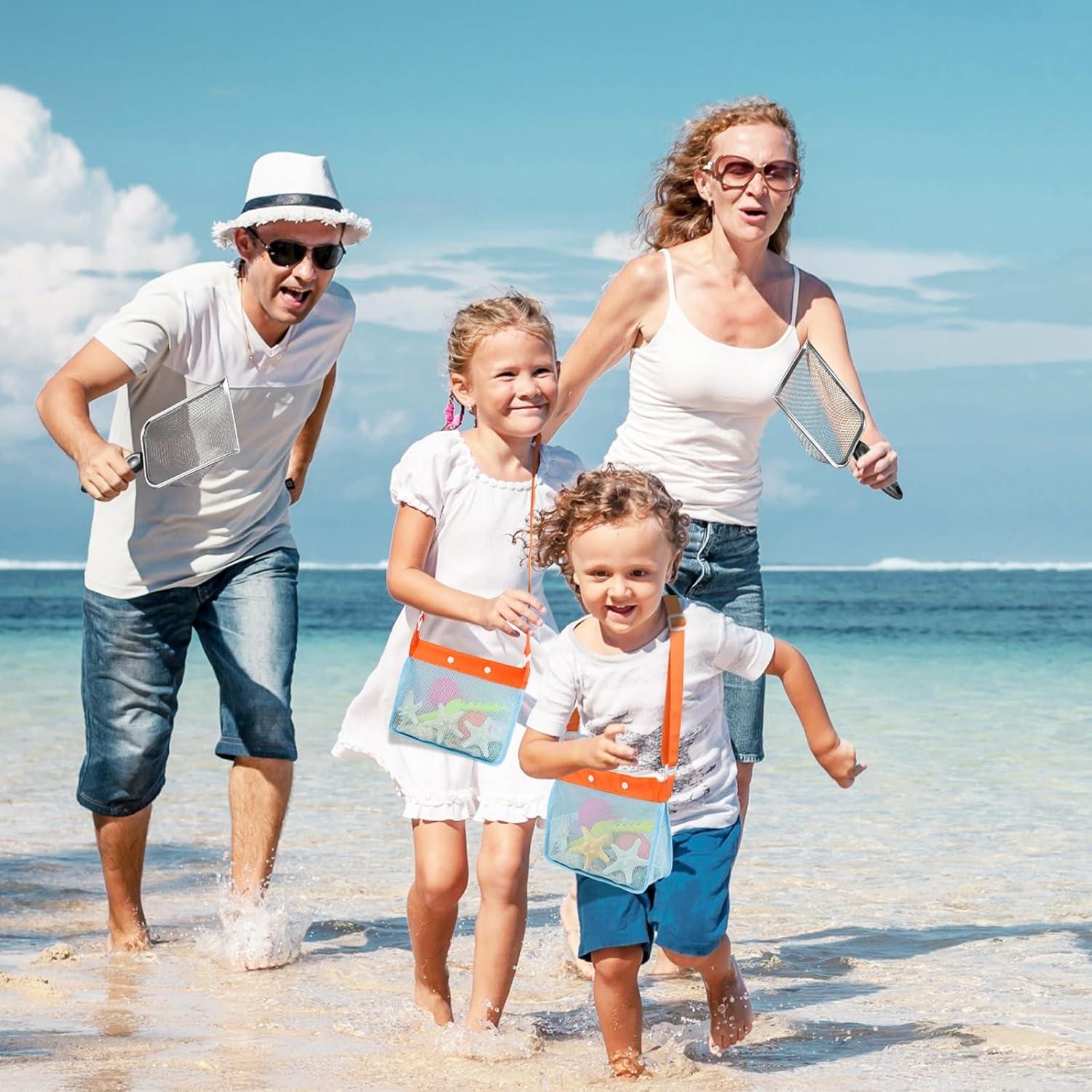 Set de Juguetes de Playa QINGLER 2 Piezas Pala y Bolsa Malla