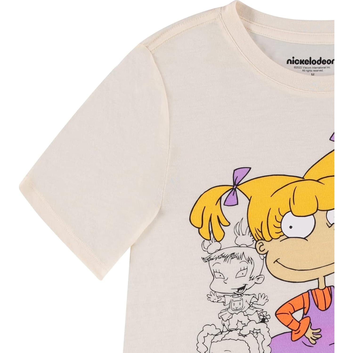 Camisa de Moda Mujer Nickelodeon Rugrats Manga Corta