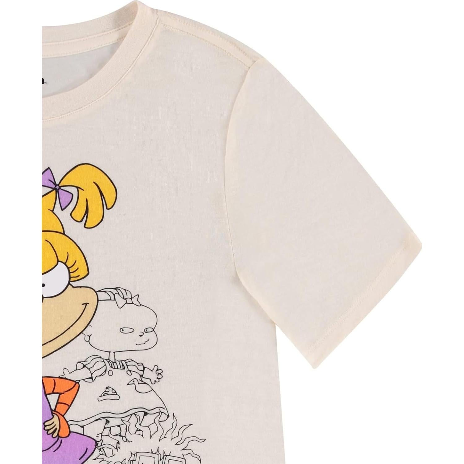 Camisa de Moda Mujer Nickelodeon Rugrats Manga Corta
