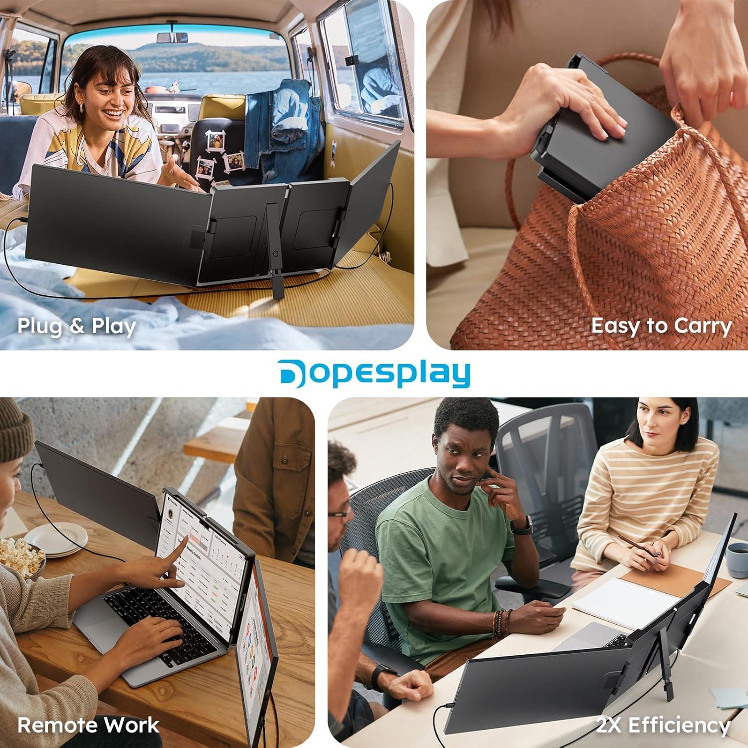Extensor de Pantalla Dopesplay 15.6" FHD 1080P para Laptop