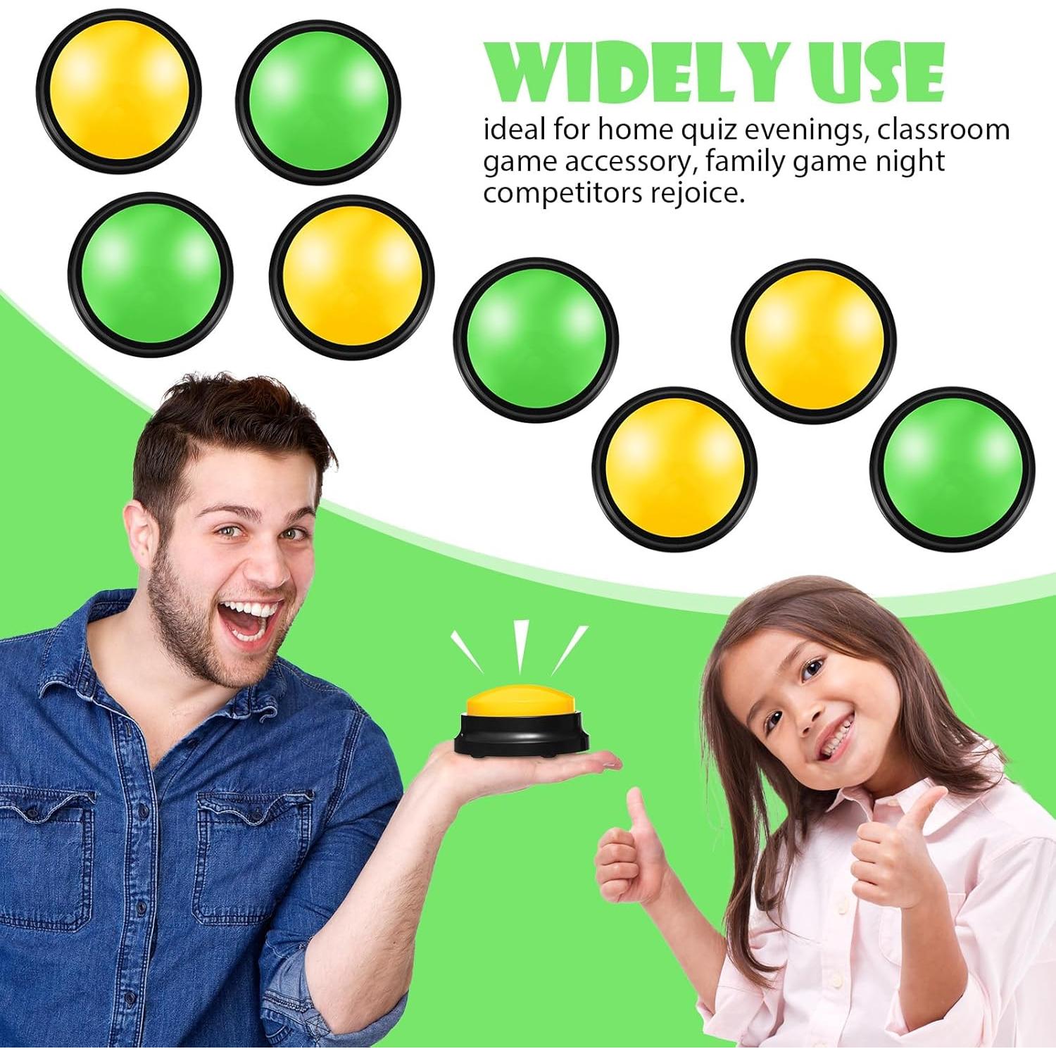 Yunsailing 12 Buzzers Grabables para Juegos de Aula y Trivia