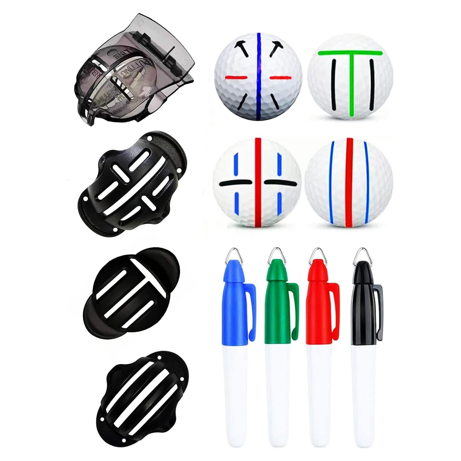 Paquete de 8 Marcadores de Golf Eeokoka con Plantillas