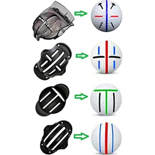 Paquete de 8 Marcadores de Golf Eeokoka con Plantillas