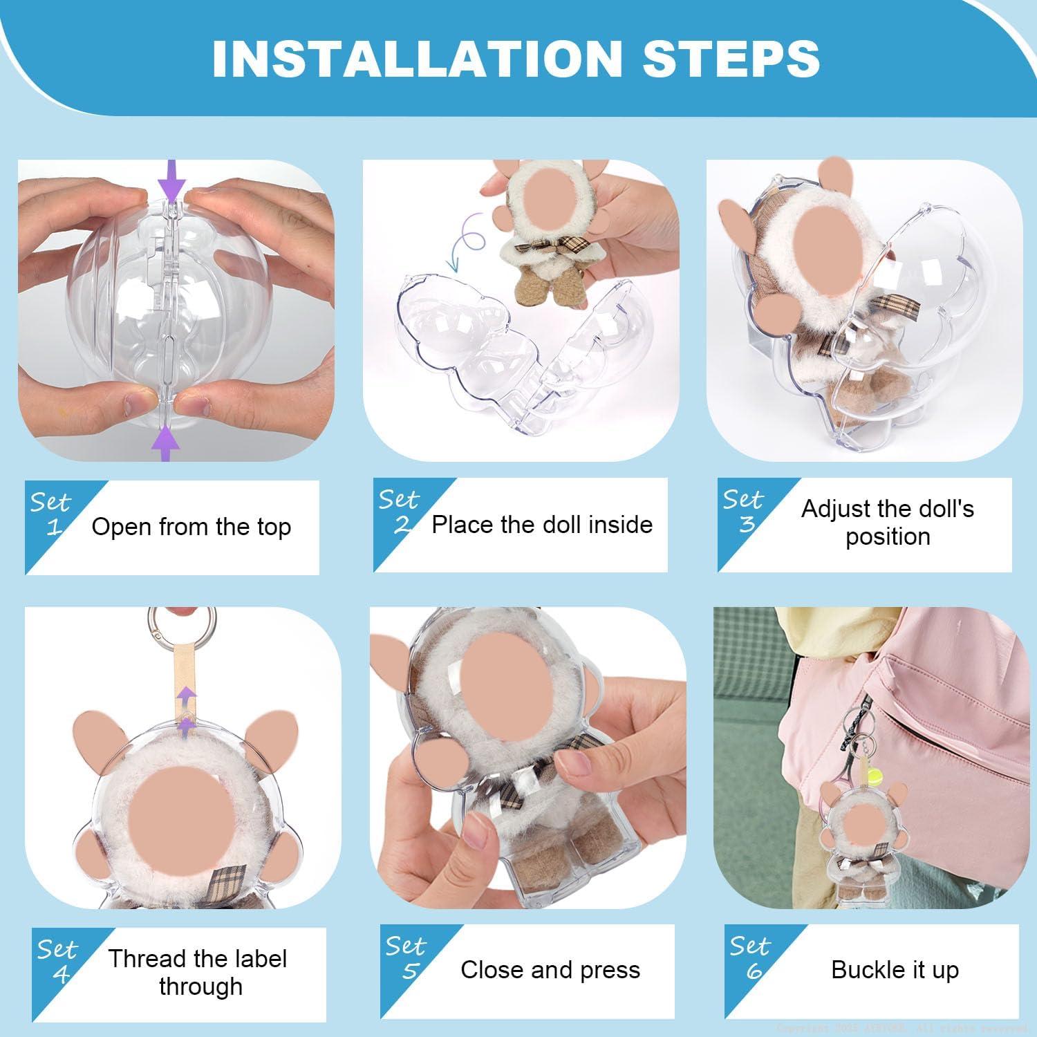 Funda Protectora Acrílica AYEKOKE para Muñeca - Exhibición 360°