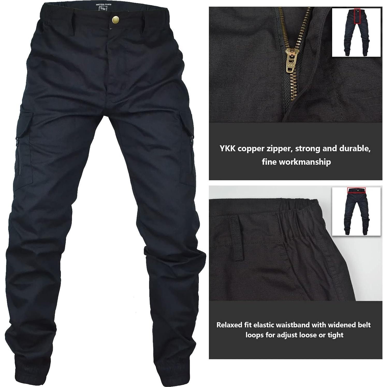 Pantalones Cargo Tácticos MEGE KNIGHT para Hombre - 6 Bolsillos