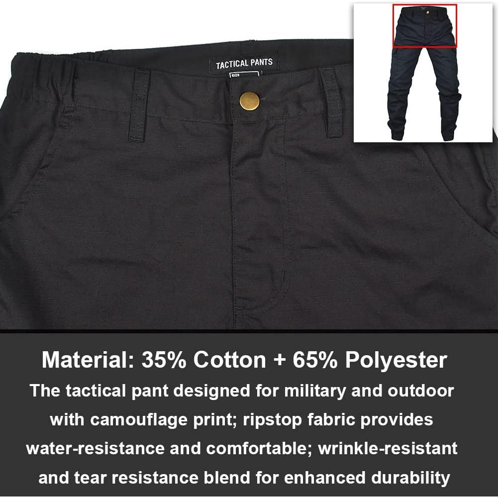 Pantalones Cargo Tácticos MEGE KNIGHT para Hombre - 6 Bolsillos