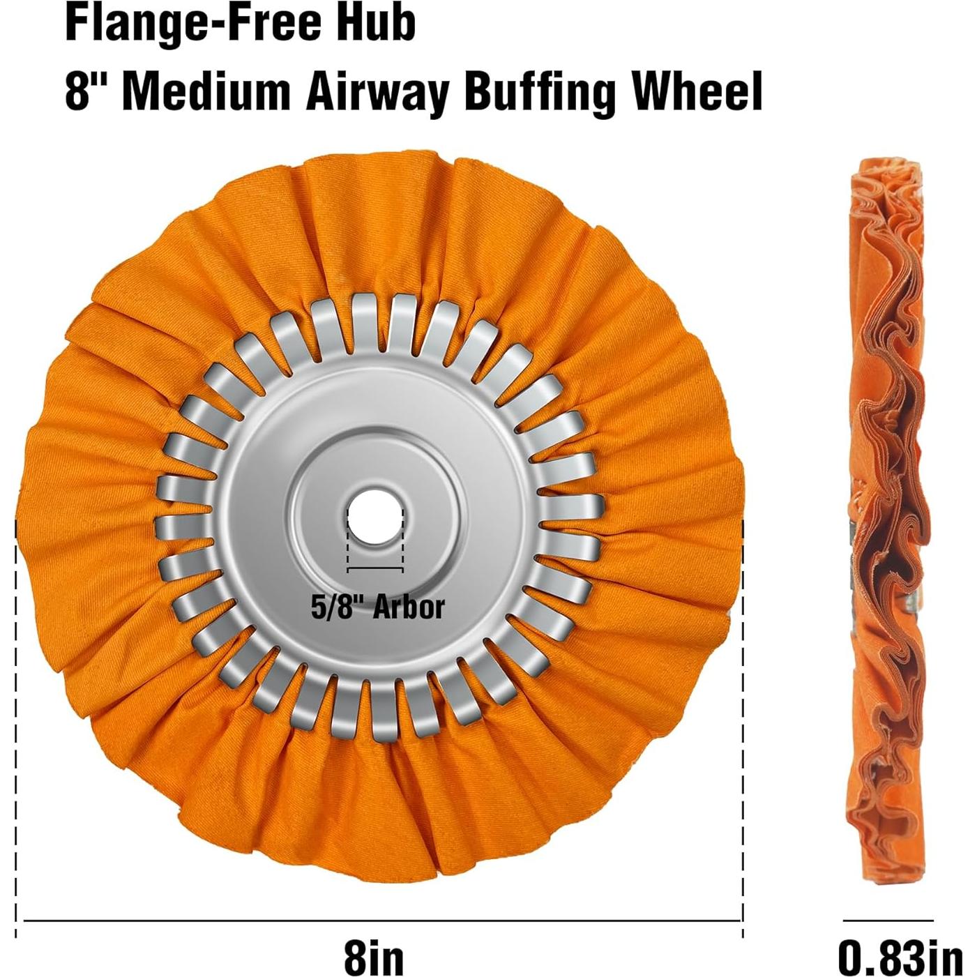 Ruedas de Pulido Naranjas Konvixon 20.32 cm 2 Pcs Multiusos
