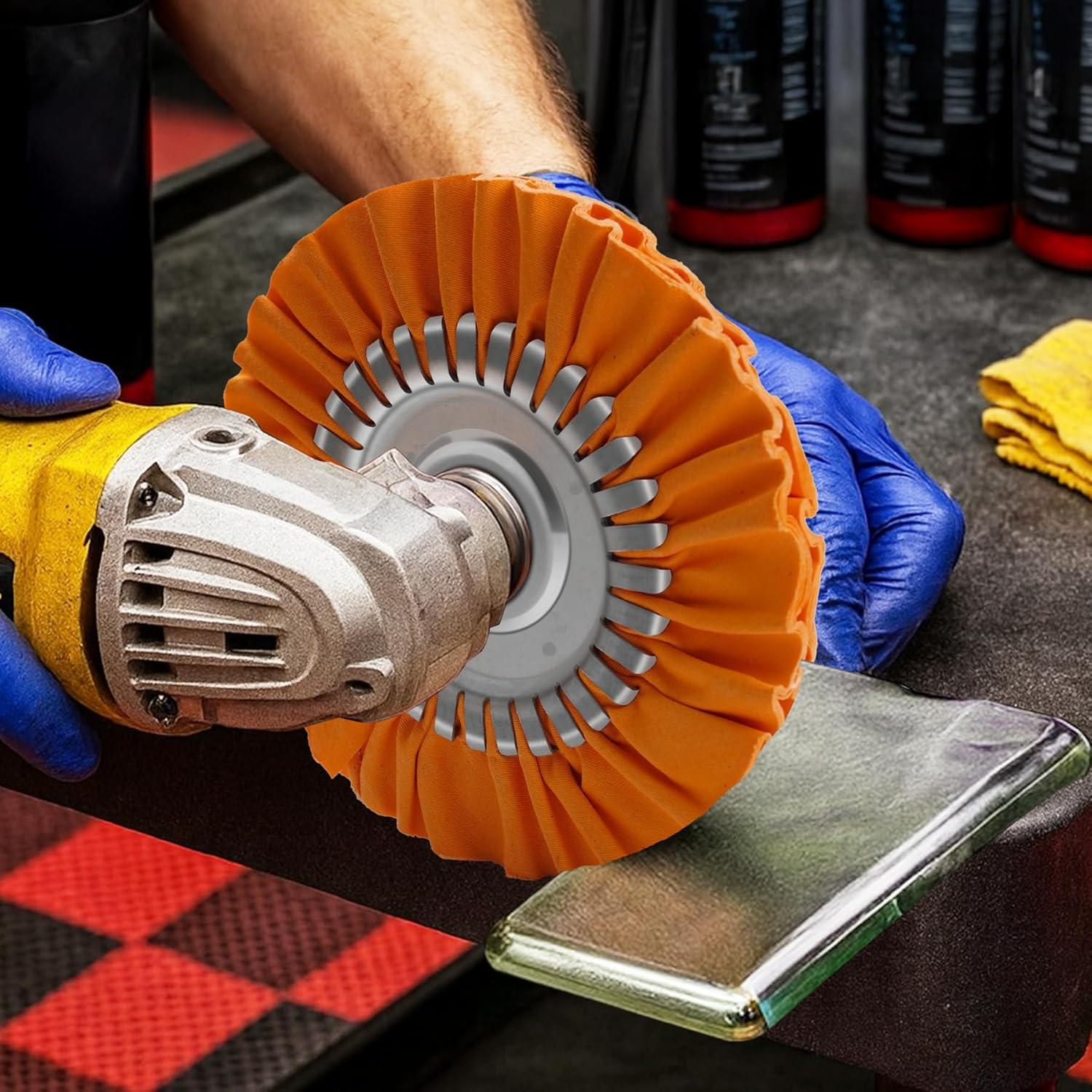 Ruedas de Pulido Naranjas Konvixon 20.32 cm 2 Pcs Multiusos