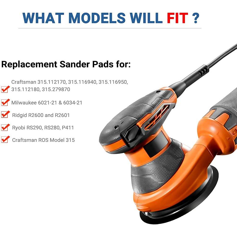 Almohadilla de Lijado 5" Donanim para Ridgid R2600 R2601