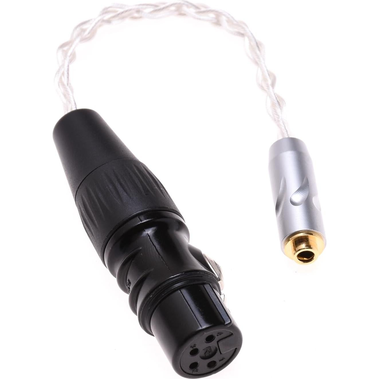 Adaptador de audio balanceado 4 pines XLR a 3.5mm TRRS Hifiman