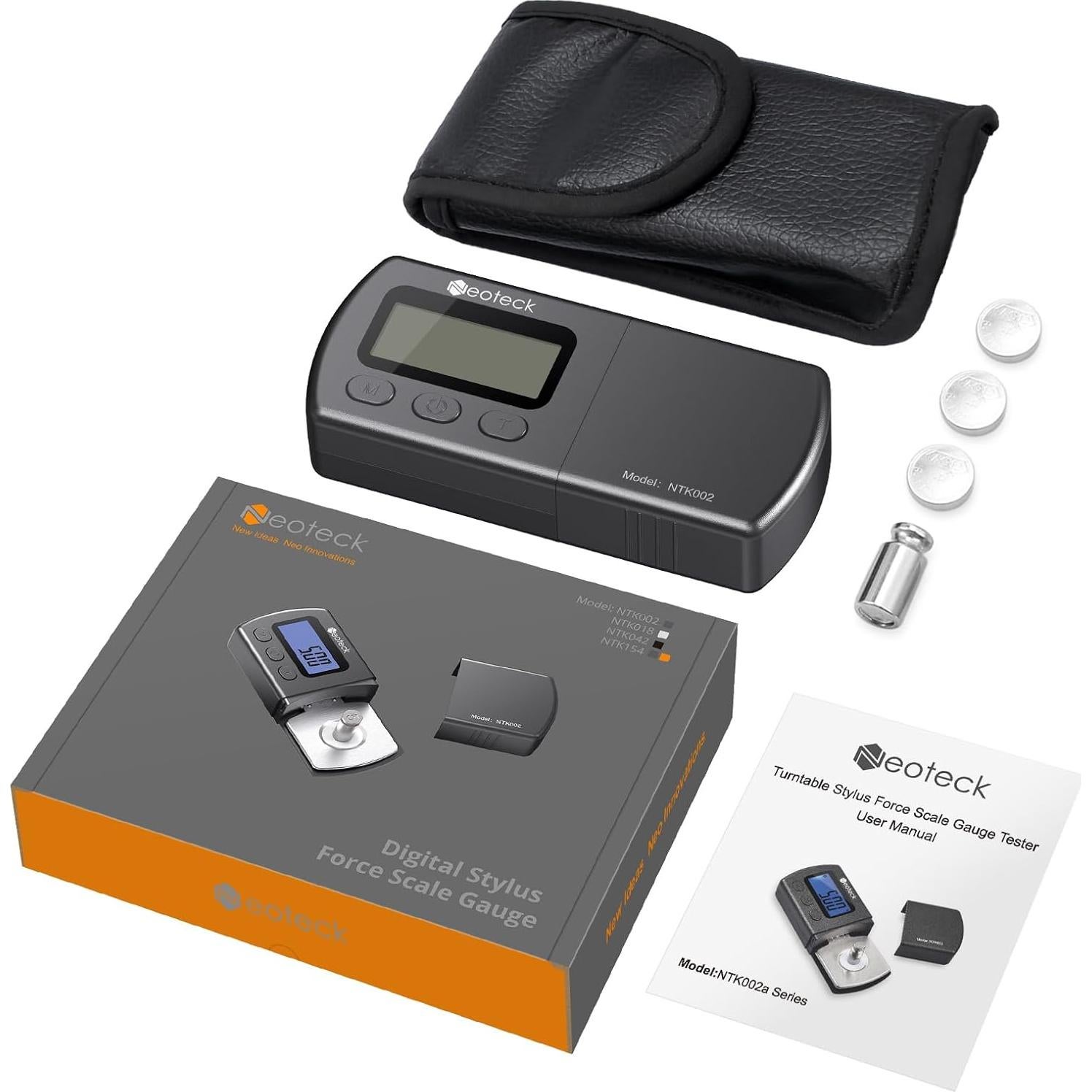 Medidor de Fuerza de Estiló Digital Neoteck 0.01g-5g con Funda