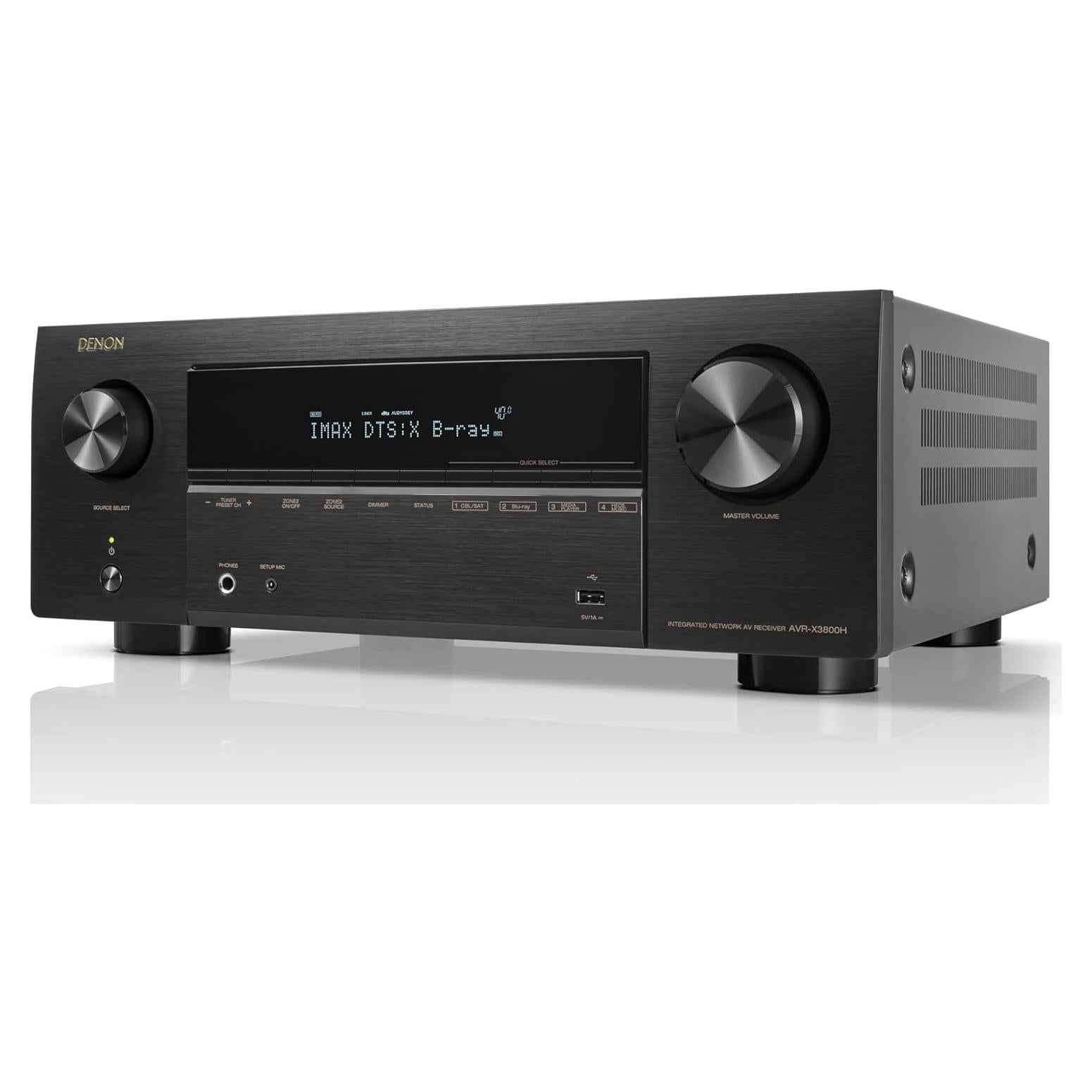 Receptor Denon AVR-X3800H 9.4 Canales 8K Dolby Atmos HEOS