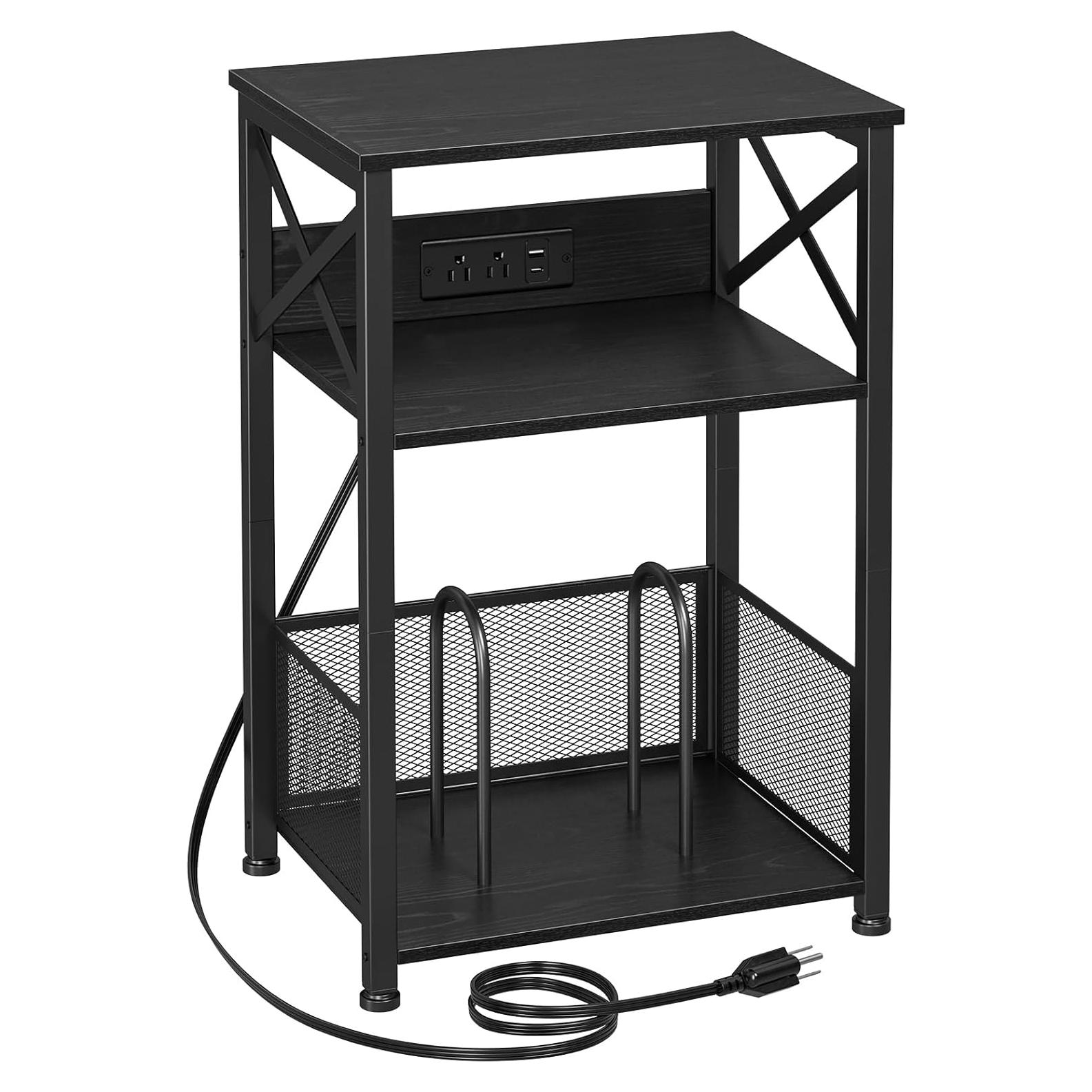 Soporte para Tocadiscos AMHANCIBLE HETCD01 Negro con Estación de Carga