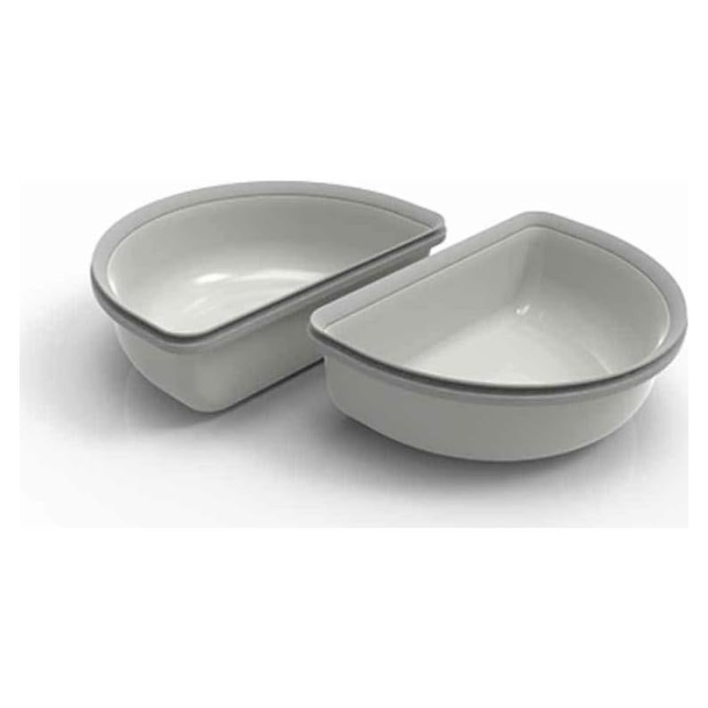 Tazones Mitad SureFeed Gris para Alimentador de Mascotas