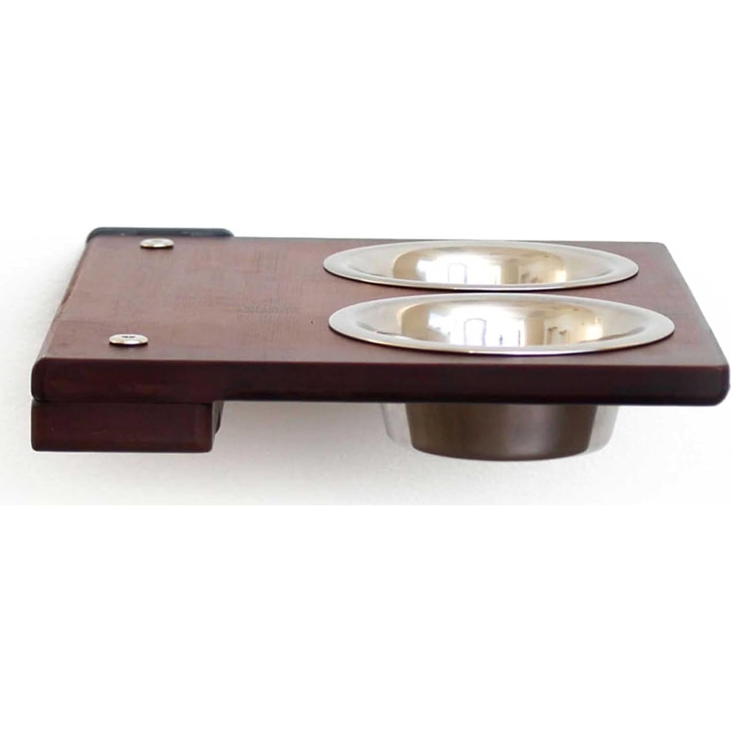 Estante Elevado para Comida de Gato Catastrophic Creations - Bambú Castaño Inglés