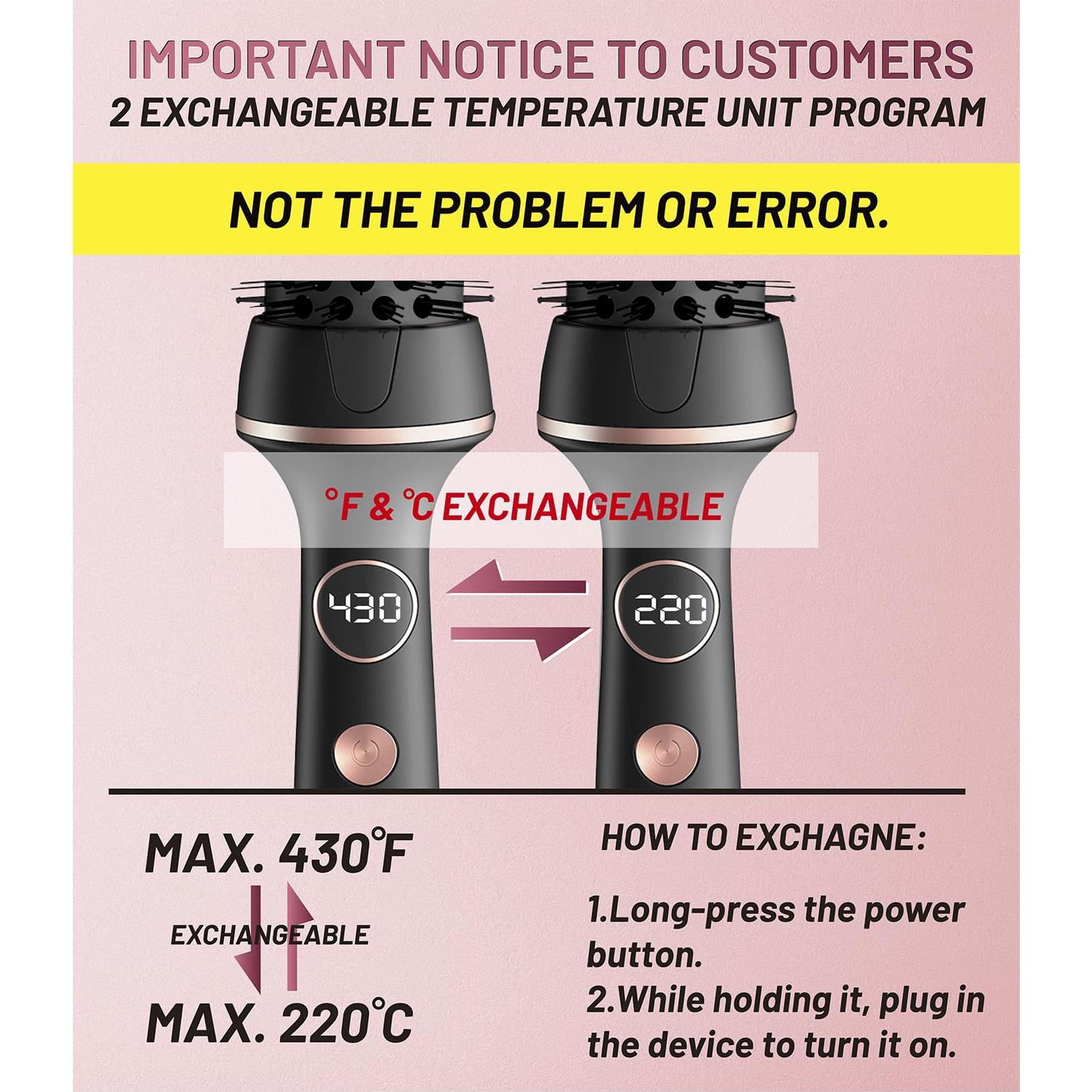 Cepillo Térmico Desalo 1.5" para Rizos Sueltos y Volumen