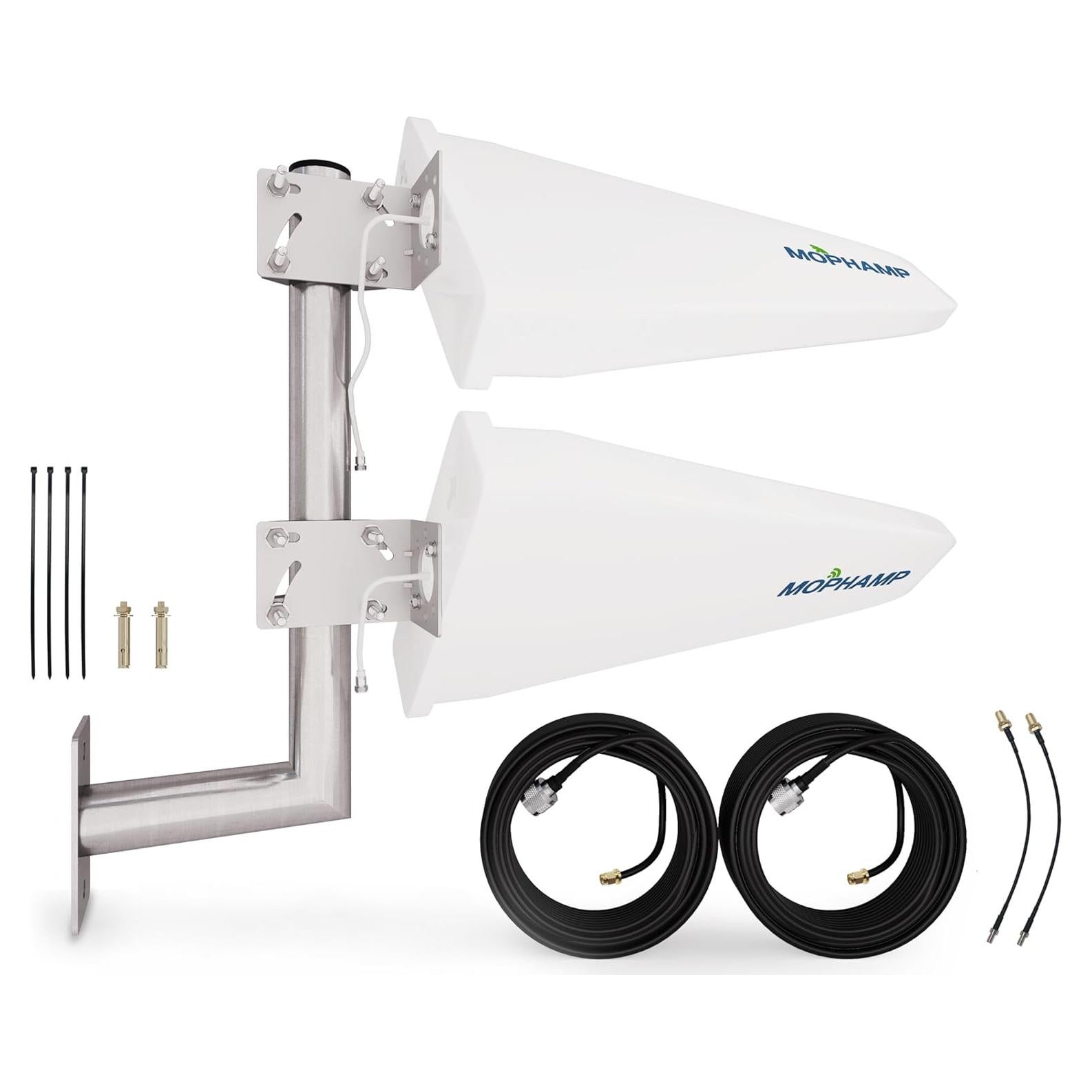 Kit de Antena MIMO 2x2 15dBi Mophamp para 4G LTE/5G