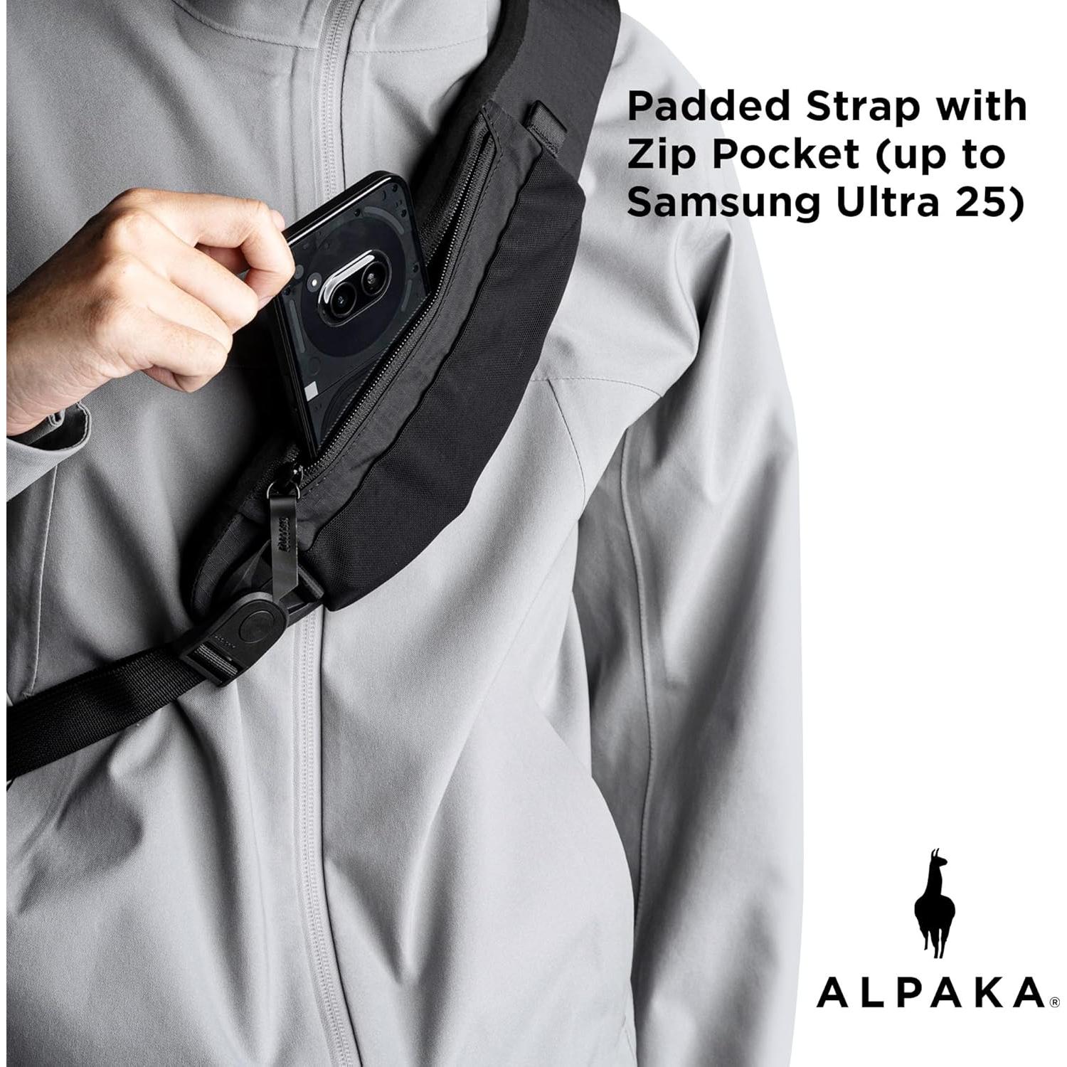 Bolsa Crossbody ALPAKA Metro Hombro Izquierdo 7.5L Negro